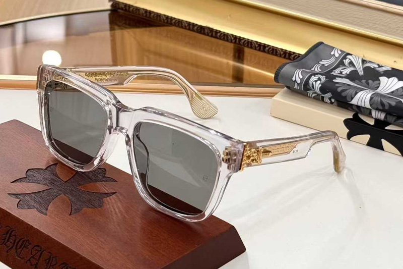 Box Officer Mist Sunglasses Transparent Gray