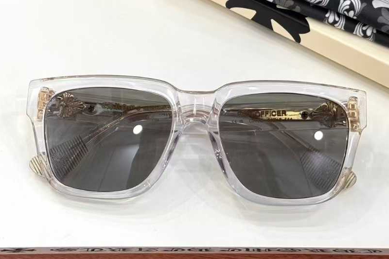 Box Officer Mist Sunglasses Transparent Gray