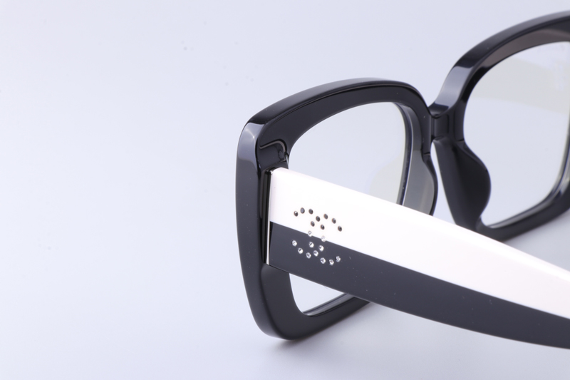 CH3502S Eyeglasses Black White