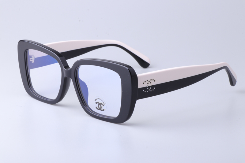 CH3502S Eyeglasses Black White