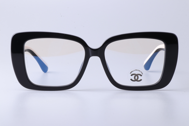 CH3502S Eyeglasses Black White
