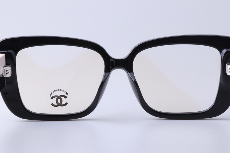 CH3502S Eyeglasses Black White
