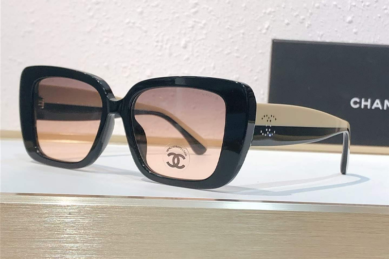 CH3502S Sunglasses Black Yellow Gradient Pink