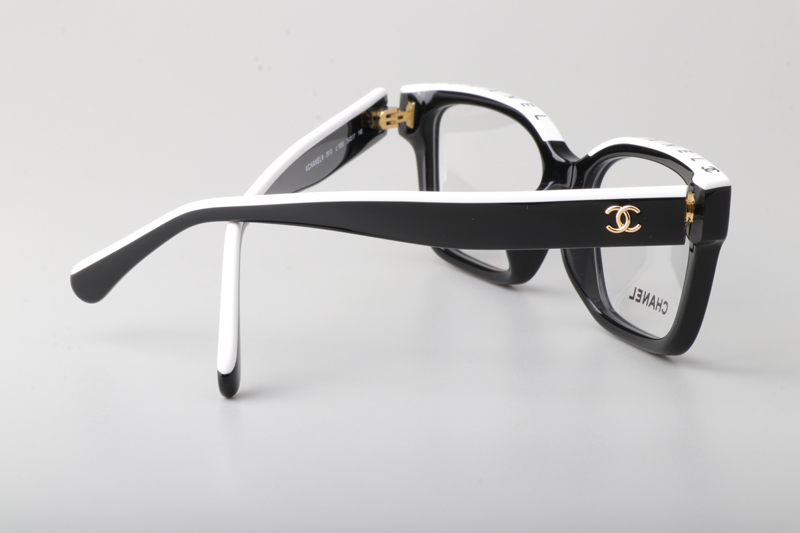 CH3510 Eyeglasses Black White
