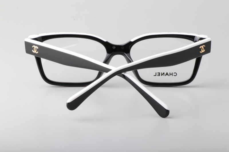CH3510 Eyeglasses Black White