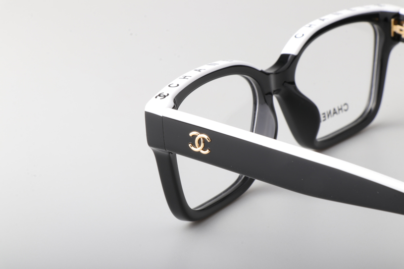 CH3510 Eyeglasses Black White