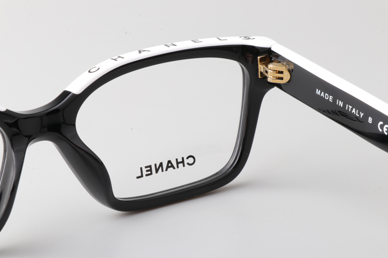 CH3510 Eyeglasses Black White