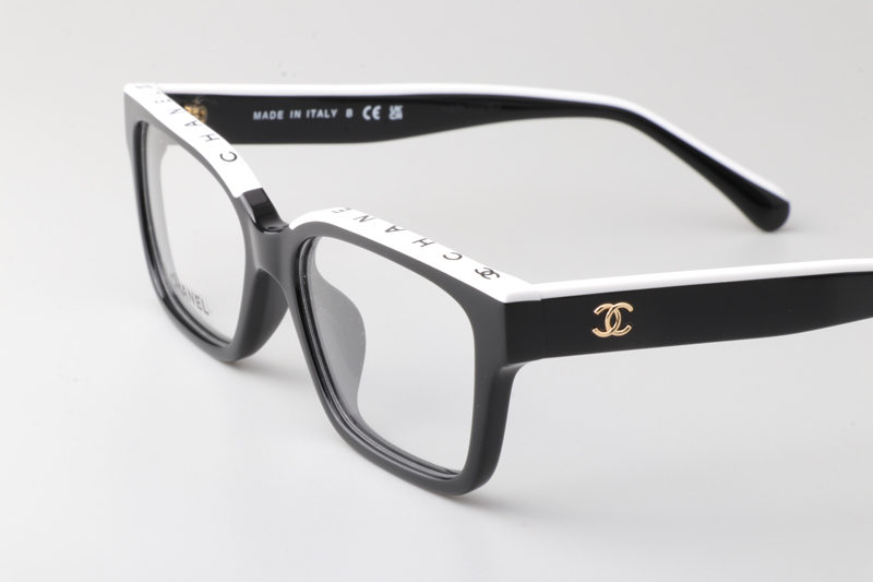 CH3510 Eyeglasses Black White