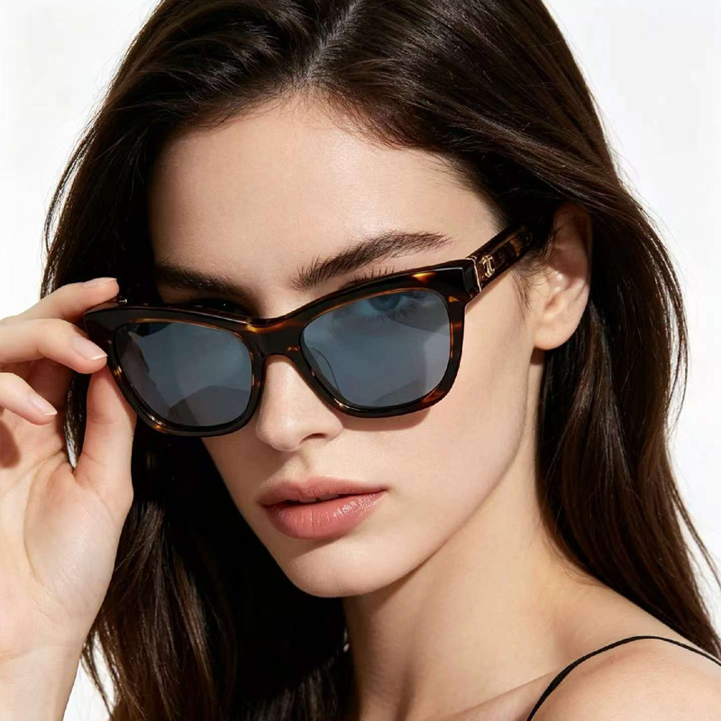 CH3520 Sunglasses Brown Blue