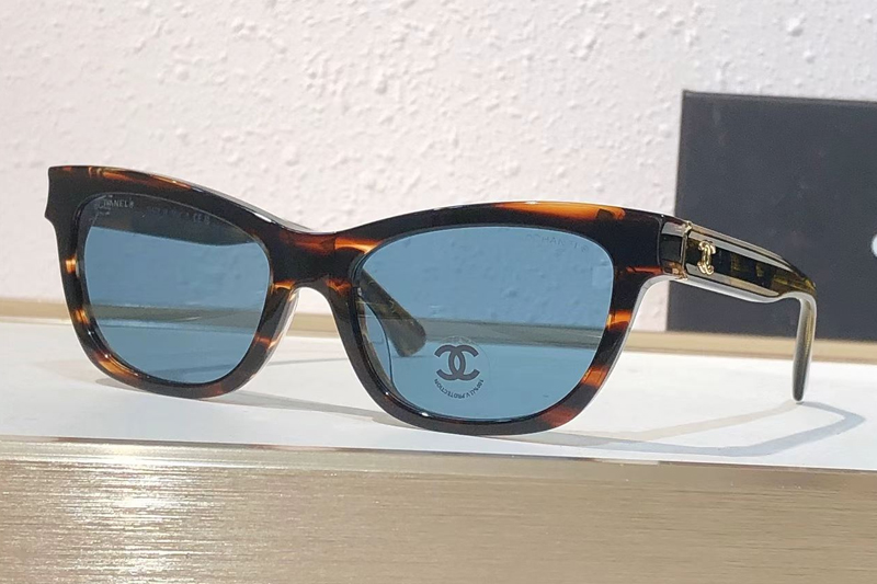 CH3520 Sunglasses Brown Blue
