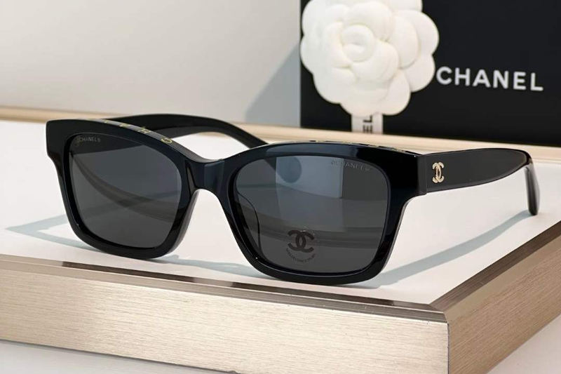 CH3528 Sunglasses Black Gray