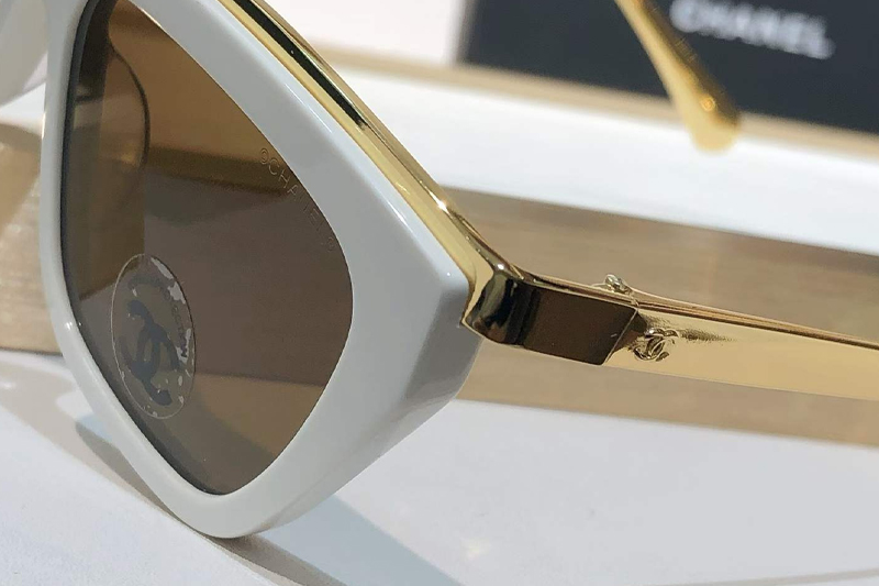 CH4299 Sunglasses White Brown