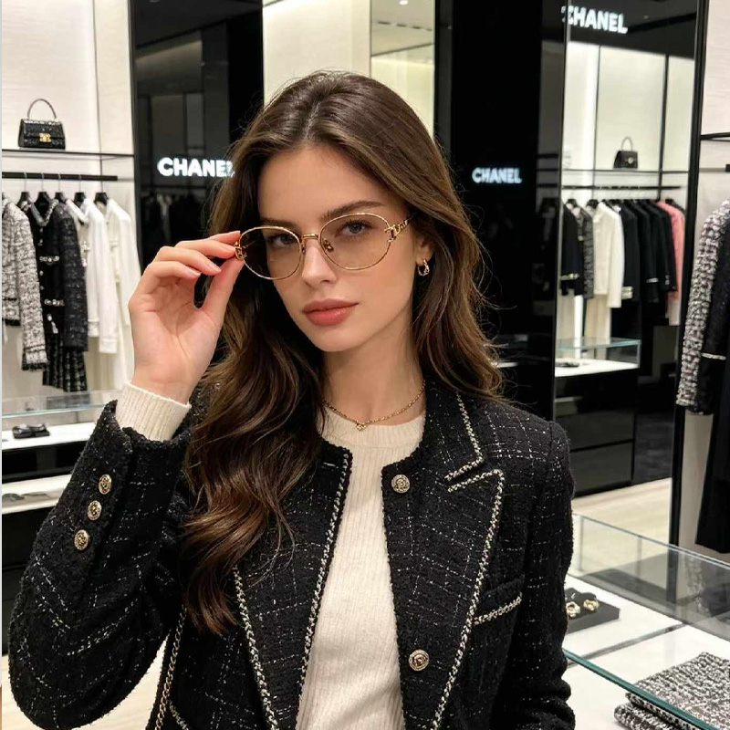 CH4304 Sunglasses Rose Gold Light Brown