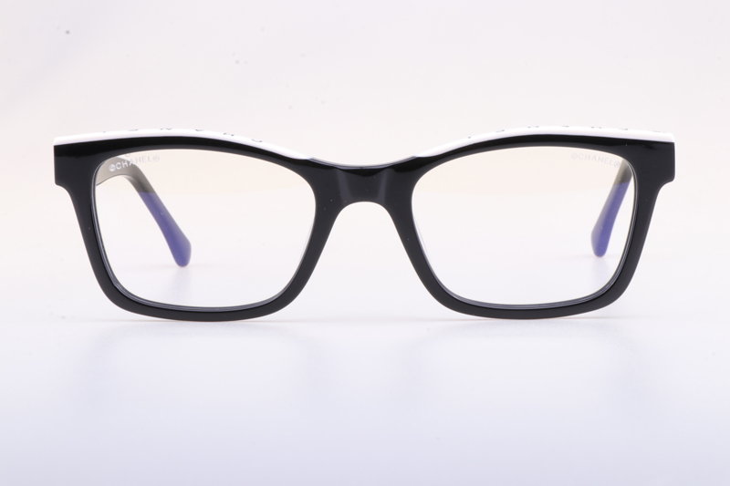 CH5417 Eyeglasses Black White