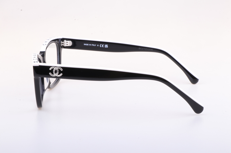 CH5417 Eyeglasses Black White