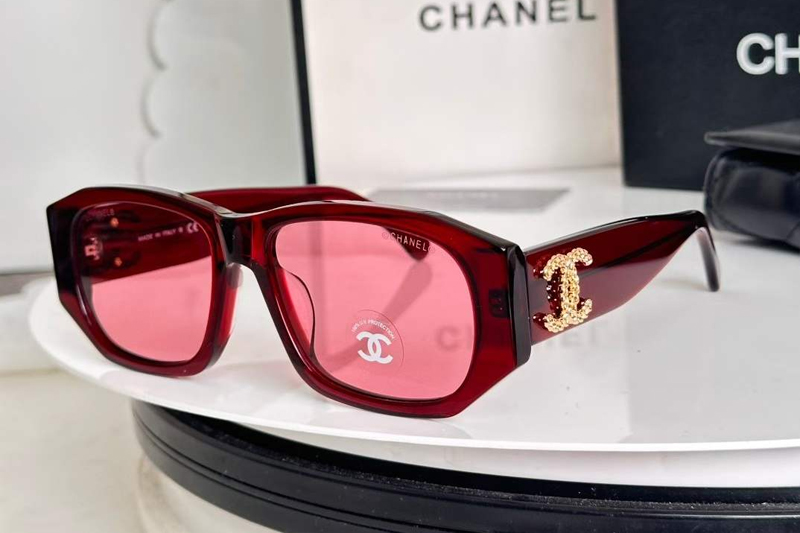 CH5554 Sunglasses Red Pink
