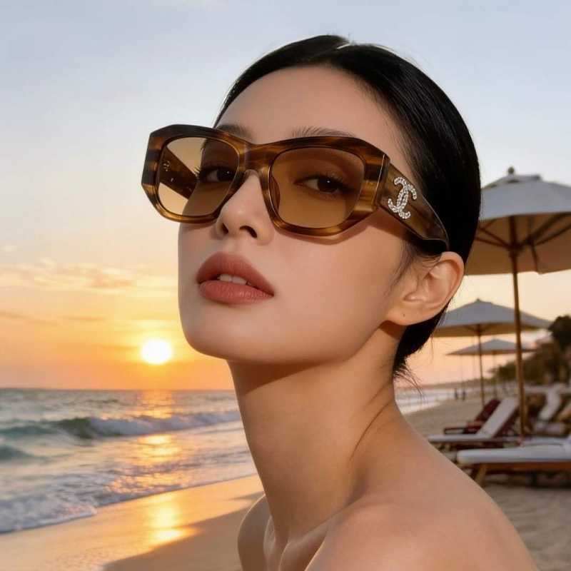 CH5554 Sunglasses Tortoise Gradient Brown