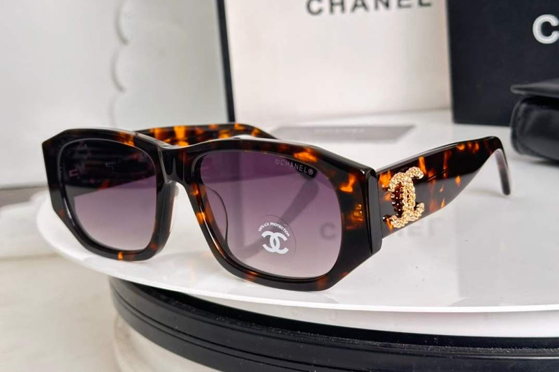 CH5554 Sunglasses Tortoise Gradient Gray
