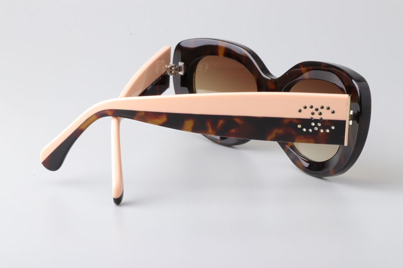 CH5562B Sunglasses Tortoise Pink Gradient Brown