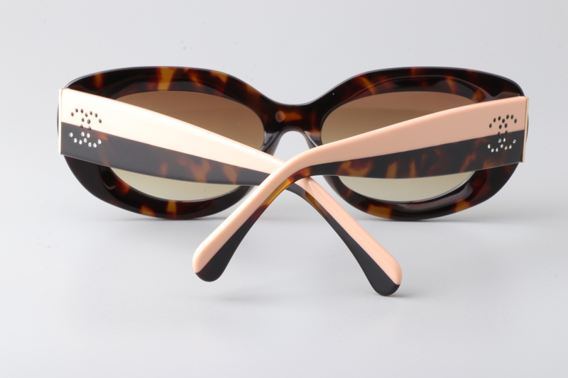 CH5562B Sunglasses Tortoise Pink Gradient Brown