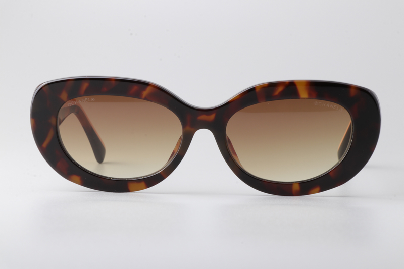 CH5562B Sunglasses Tortoise Pink Gradient Brown