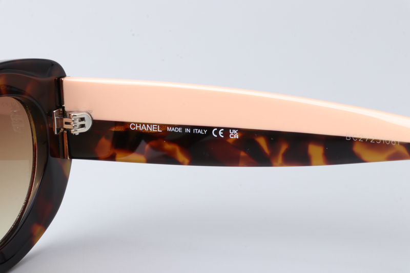 CH5562B Sunglasses Tortoise Pink Gradient Brown