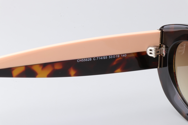 CH5562B Sunglasses Tortoise Pink Gradient Brown