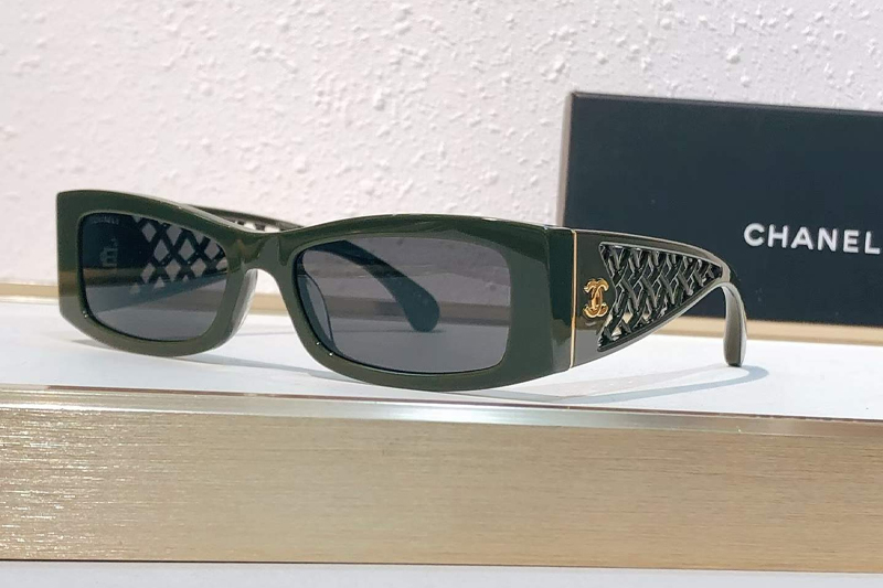 CH5566 Sunglasses Green Gray