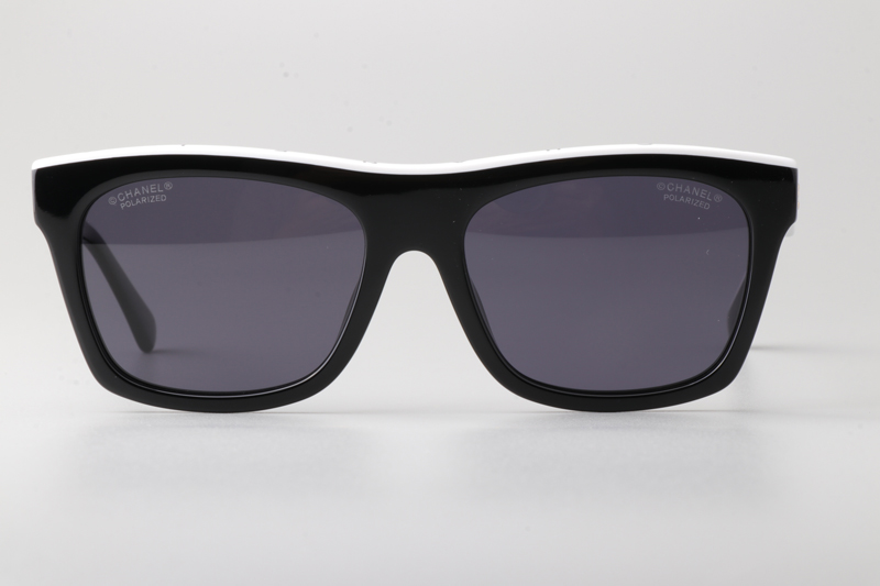 CH5569 Sunglasses Black White Gray