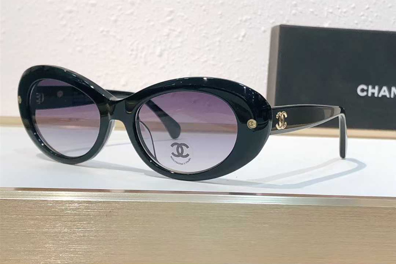 CH71731A Sunglasses Black Gradient Gray