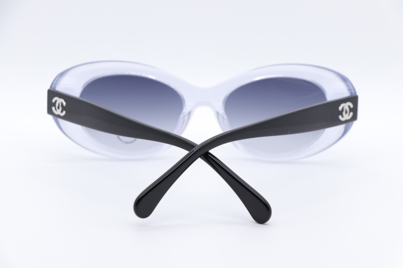 CH71731A Sunglasses Transparent Black Gradient Gray