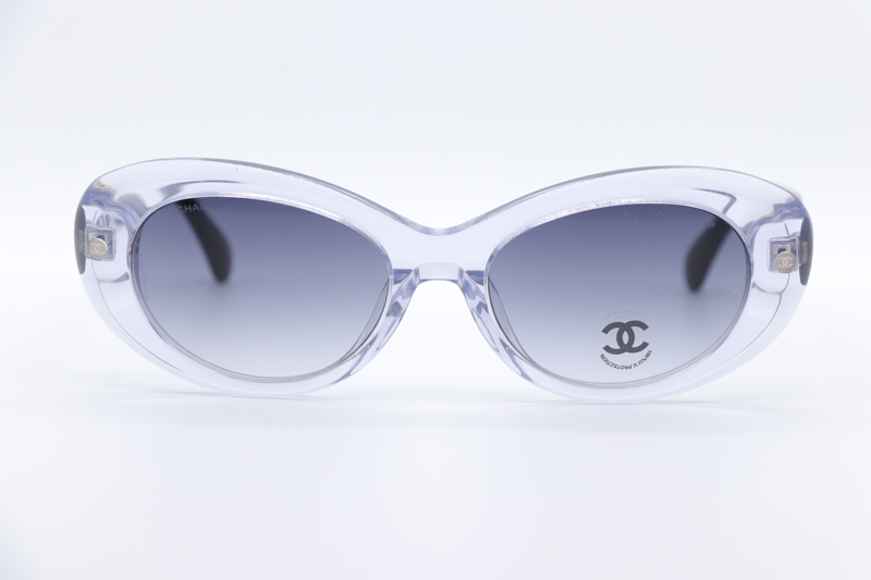 CH71731A Sunglasses Transparent Black Gradient Gray