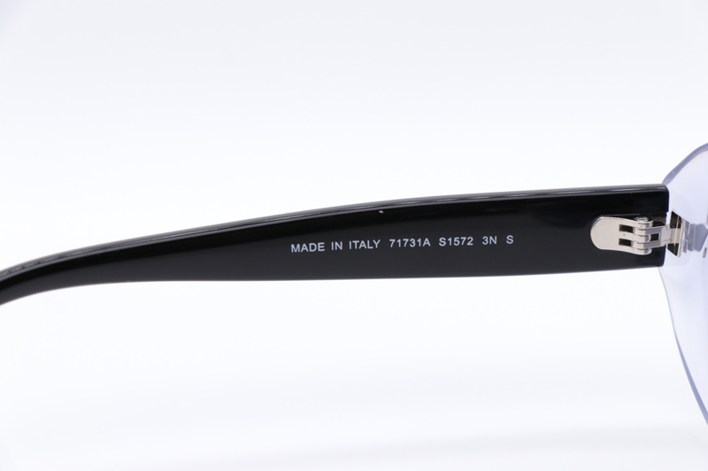 CH71731A Sunglasses Transparent Black Gradient Gray