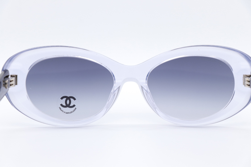 CH71731A Sunglasses Transparent Black Gradient Gray