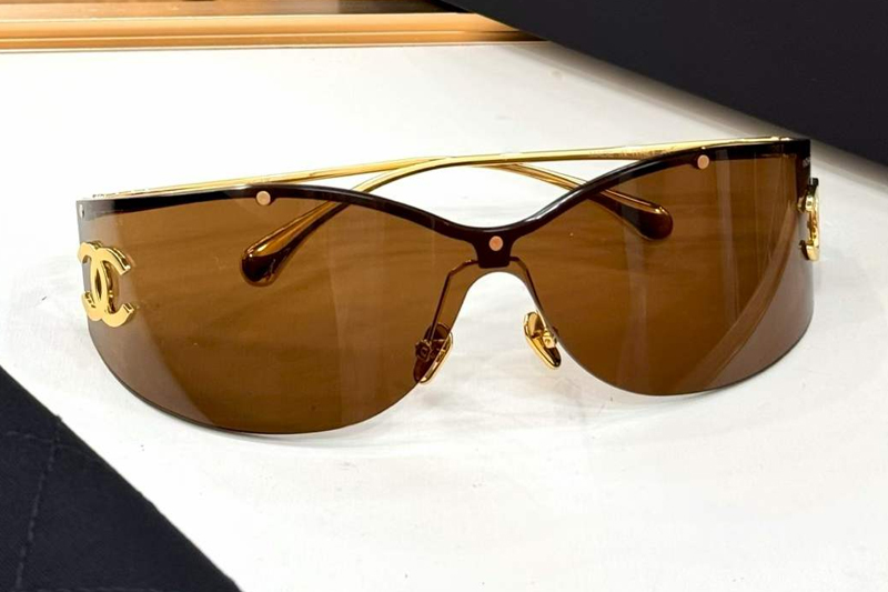 CH71787 Sunglasses Gold Brown