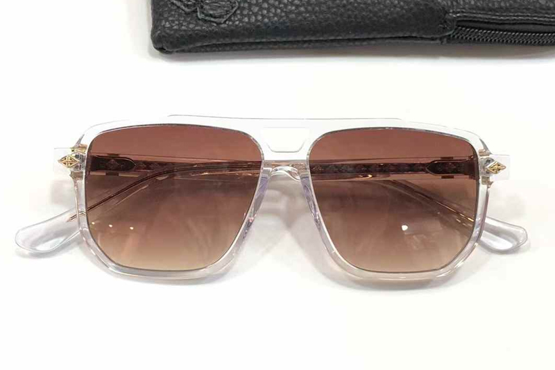 CH8168 Sunglasses Transparent Gold Gradient Brown