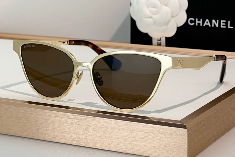 CH9587 Sunglasses Gold Brown