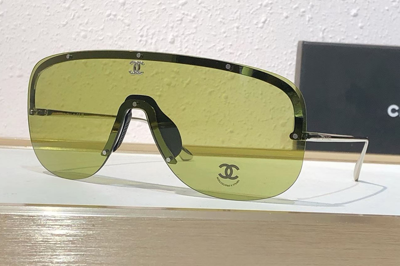 CH9590 Sunglasses Silver Green
