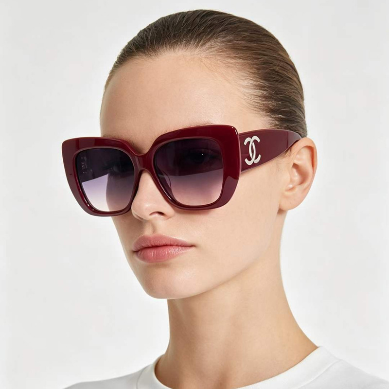 CHA71767 Sunglasses Red Gradient Purple