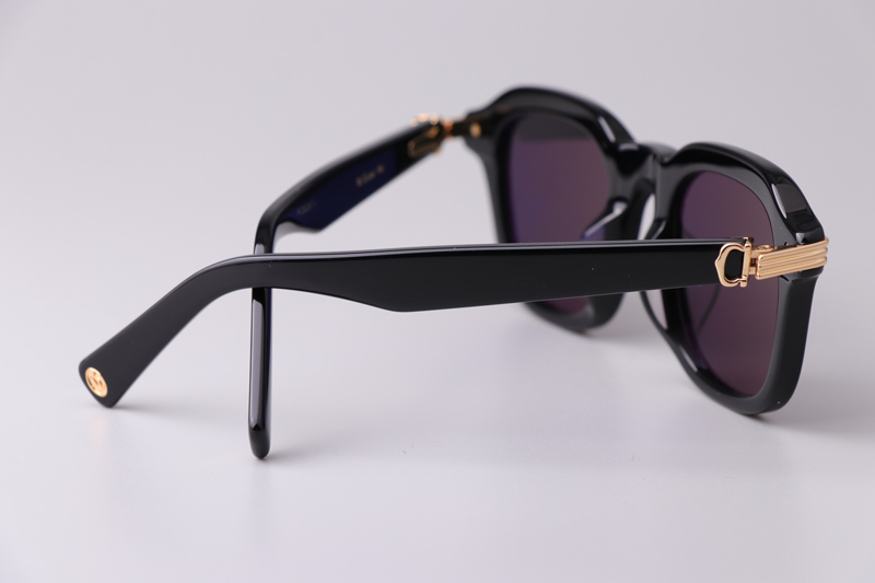 CT05363 Sunglasses Black Gold Gray