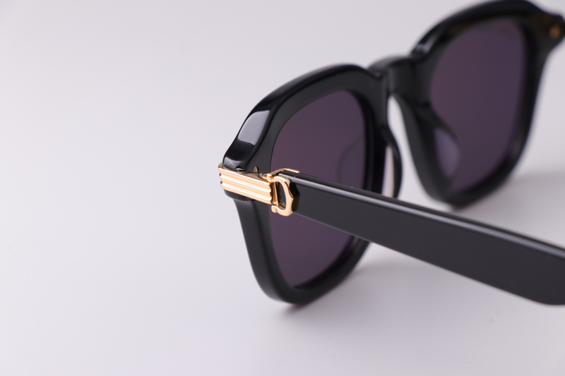 CT05363 Sunglasses Black Gold Gray