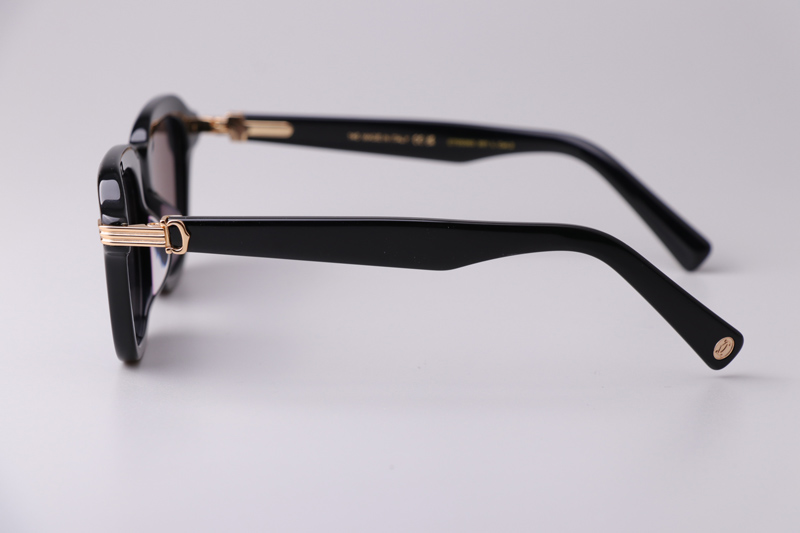 CT05363 Sunglasses Black Gold Gray