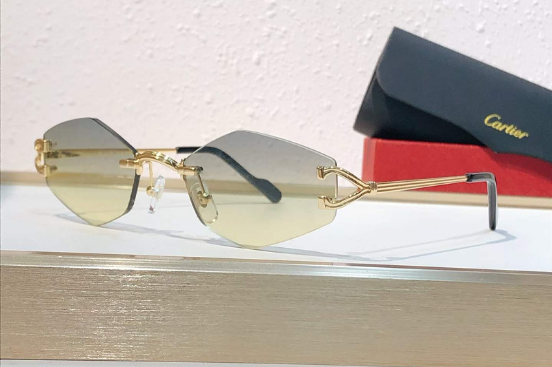 CT0620S Sunglasses Gold Gradient Green