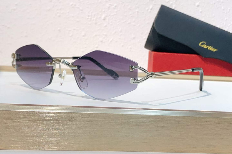 CT0620S Sunglasses Silver Gradient Gray