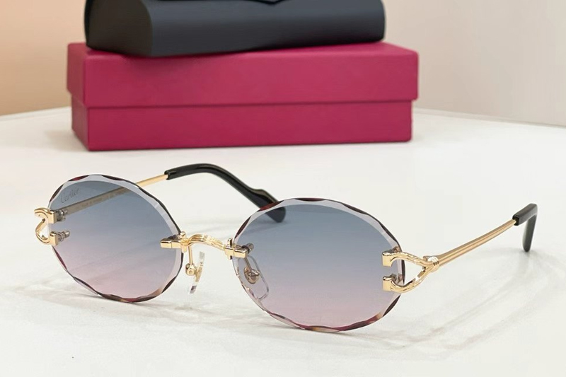 CT0631S Sunglasses Gold Gradient Blue
