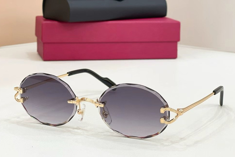 CT0631S Sunglasses Gold Gradient Gray