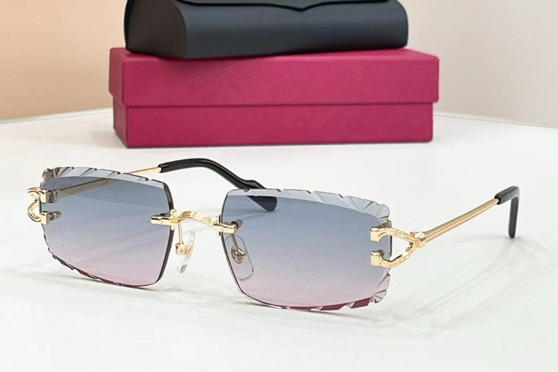 CT0632S Sunglasses Gold Gradient Blue