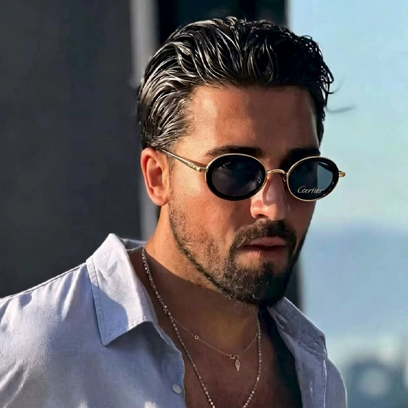 CT0701S Sunglasses Black Gold Gray