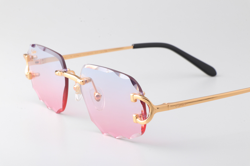 CT0834S Sunglasses Gold Gradient Pink