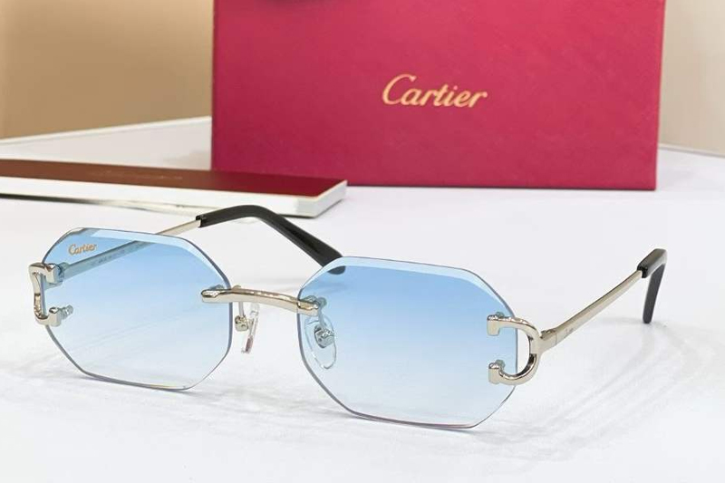 CT0834S Sunglasses Silver Gradient Blue